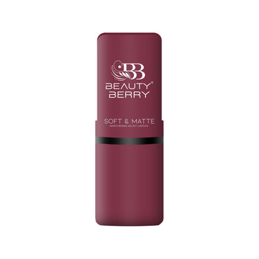Beauty Berry Soft & Matte Moisturizing Velvet Lipstick For Women - Long-Lasting, Hydrating, High-Pigment Color. (Shade 18)